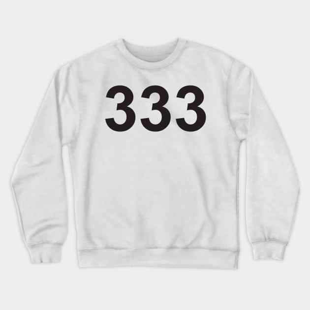 Angel number 333 Crewneck Sweatshirt by lawofattraction1111